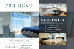 2 Bedroom for Rent in Solinea Tower 1